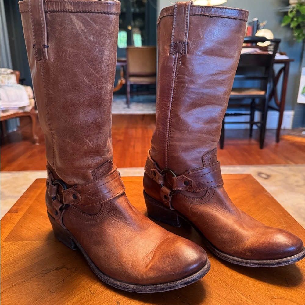 Frye Tan Leather Boots